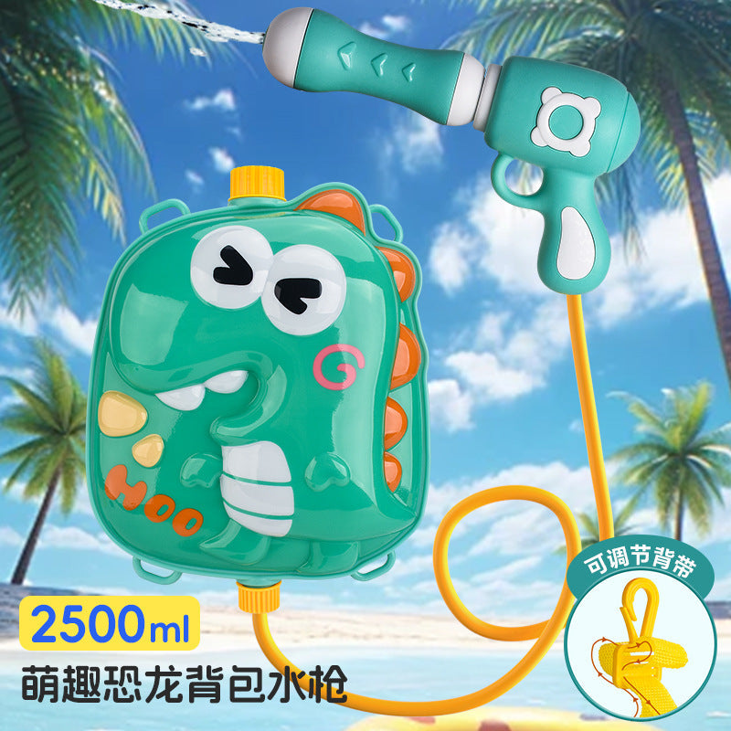 Children's Backpack Water Gun Toy, Pull-Out Large-Capacity Water Spray Outdoor Beach Water Play Gadget, Water Gun for Boys and Girls