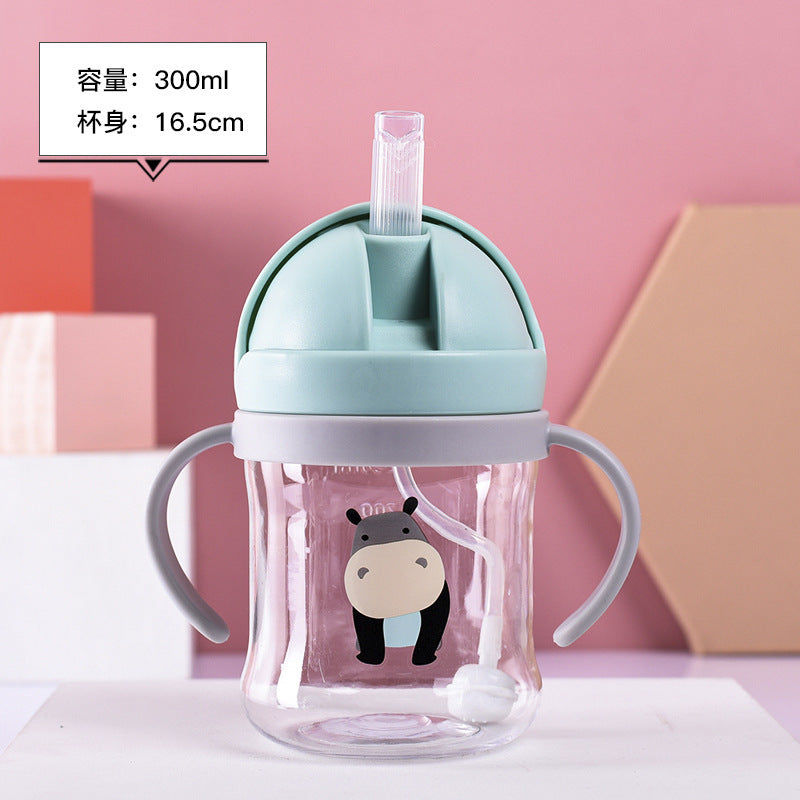 Children's straw Cup maternal and child supplies foreign trade wholesale kindergarten baby drinking cup baby special children's water Cup