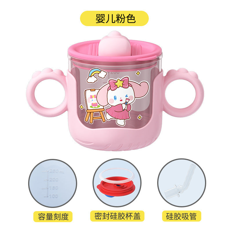 New drinking cup baby special with handle scale baby suction cup drinking cup drop-proof children's cup wholesale