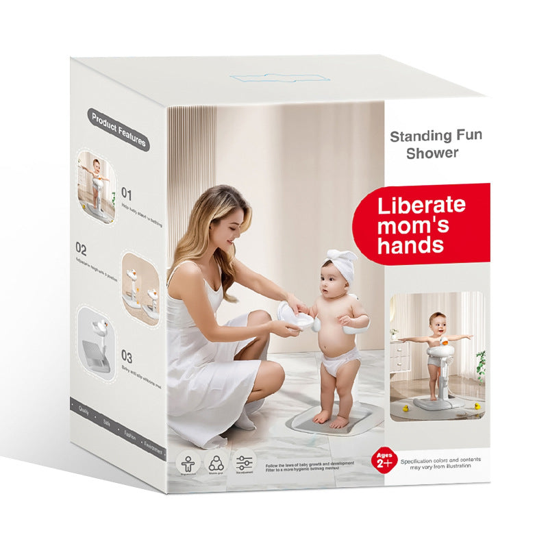 Baby Standing Bathing Artifact Baby Children Bathing Bath Bath Bath Table Newborn Washing Ass Artifact
