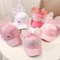 Hat Baby Baseball Cap Breathable Mesh Sun Hat Sun Protection Bowknot Peaked Cap Summer Sun Protection Sun Hat