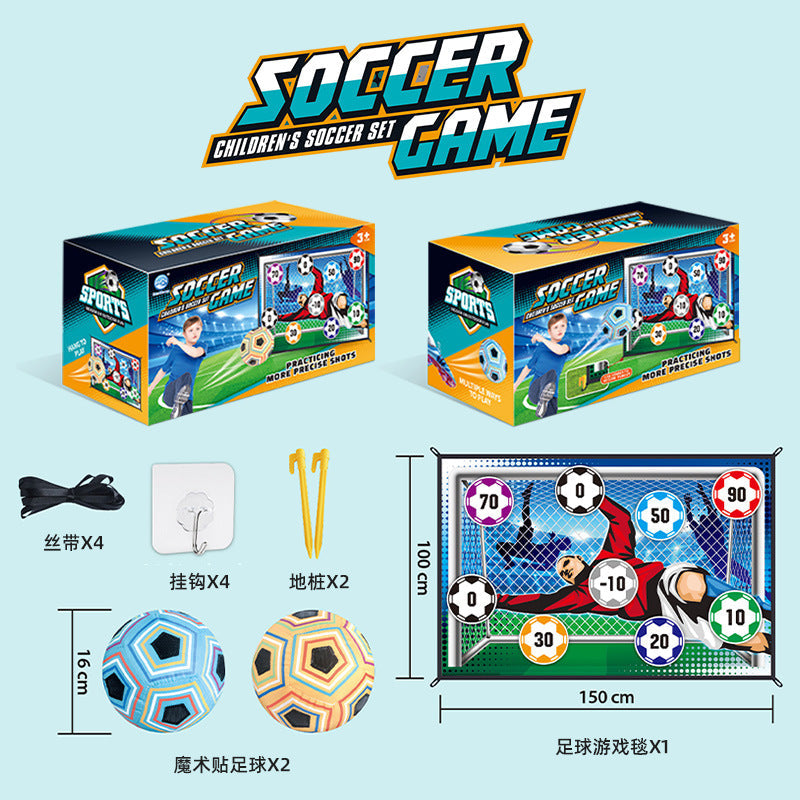 Cross-Border Popular Children's Football Outdoor Toys Sports Competition Interactive Digital Enlightenment Games Fabric Silent Indoor