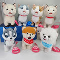 Factory direct repetition learning to speak tongue licking dog simulation barking electric rope dog children's electronic pet toys