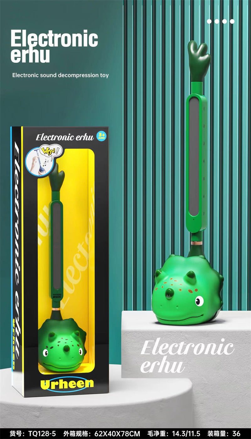 Cross-Border Popular Electronic Guitar Erhu Children's Musical Instrument Tadpole Note Creative Electronic Magic Sound Internet Celebrity Same Toy