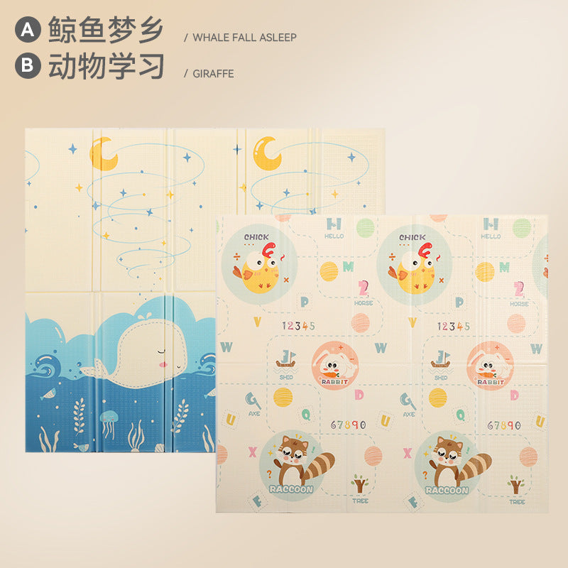 Baby Crawling Mat 1cm Thickened Ixpe Folding Mat Home Outdoor Early Education Center Floor Mat Export Baby Crawling Mat