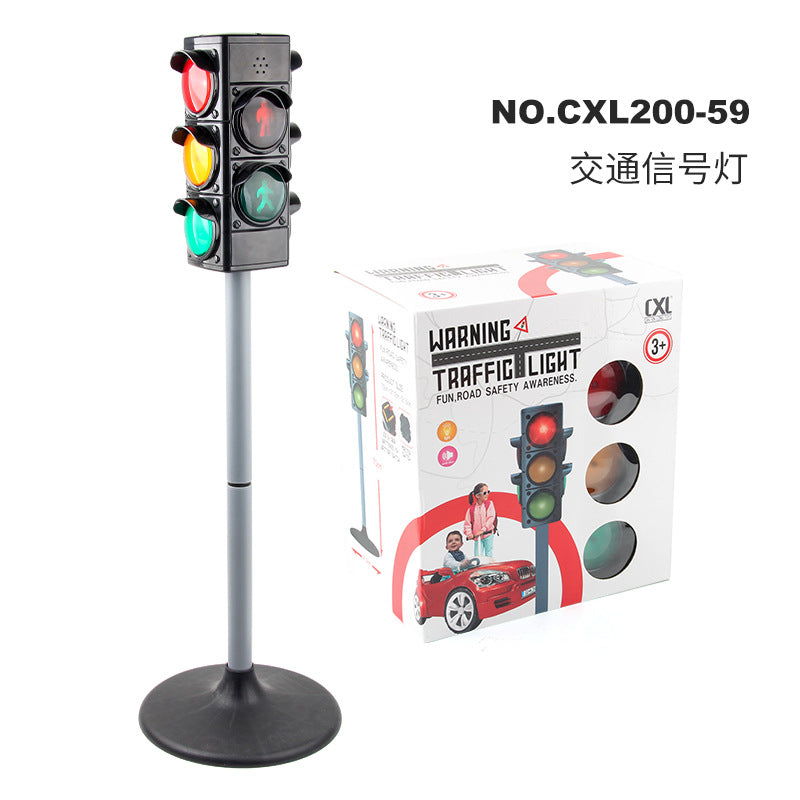 Children's Traffic Safety A variety of simulation traffic signal signs suit model scene science and education toys