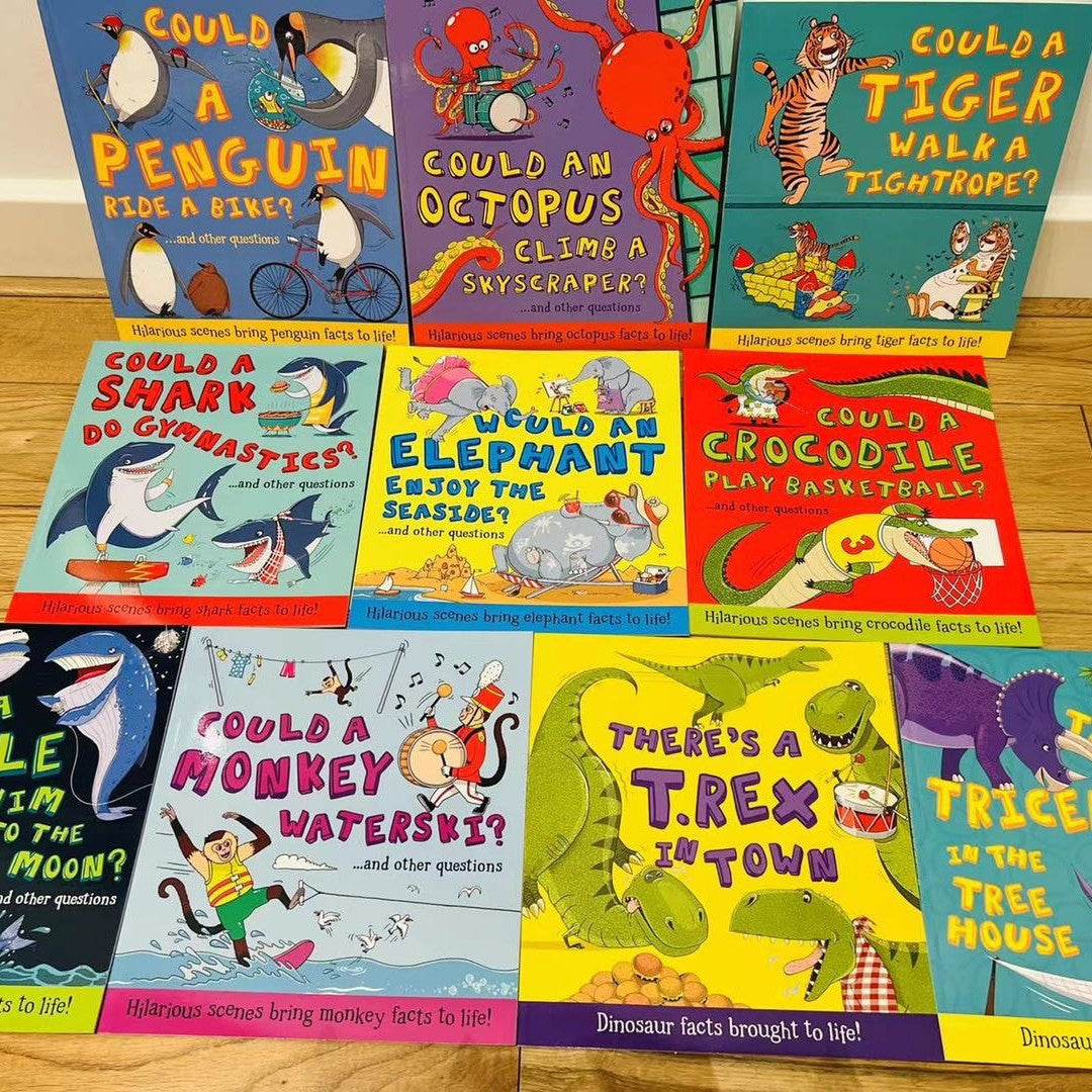 What if an Ocean Could a Shark Do Animal Wonderland 10-Volume Set of English Picture Books