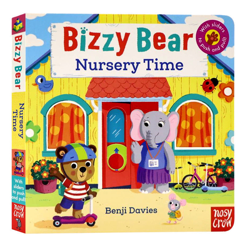 Baby Early Education Bizzy Bear Busy Bear Picture Book Sing Along with Me Push-Pull Book