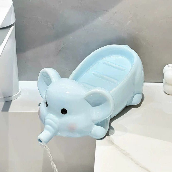 Ceramic Siamese Cat Toothbrush Holder for Home Use, High Aesthetic Toothbrush and Toothpaste Storage Rack for Bathroom Vanity