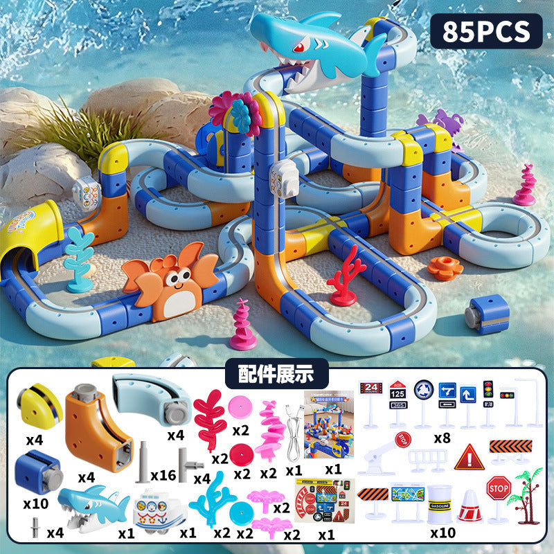Variety of Magnetic Track Cars, Kidsren's Educational Toys, Building Blocks, Boys' Anti-Gravity Magnetic Suspension Train Track Toys
