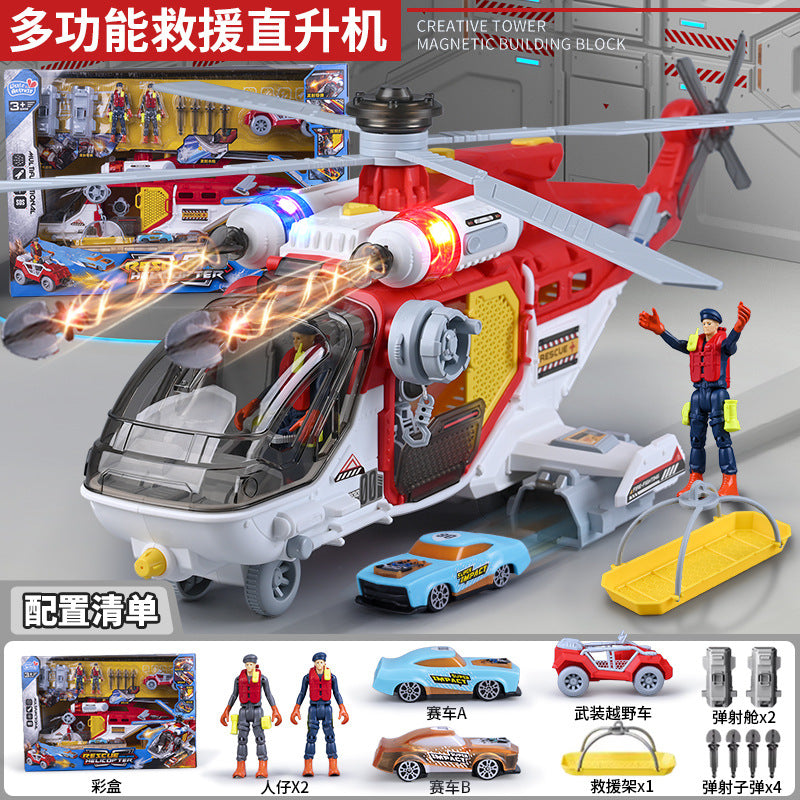 Sam's Same Model Fire Truck Large Toy Car for Boys, Children's Engineering Vehicle Fleet, Boys' Fire Truck Toy