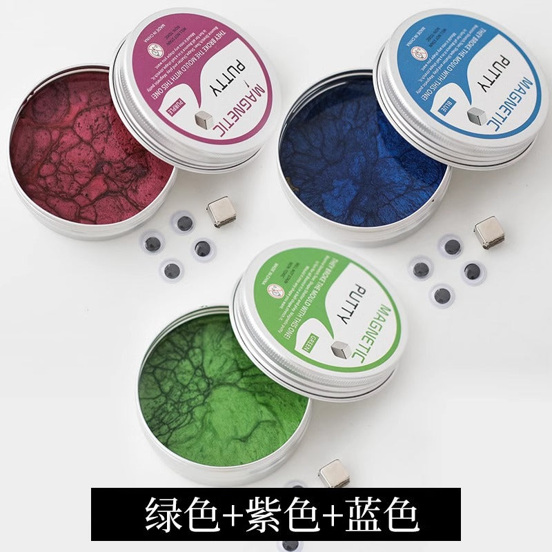 Magnetic Fluid Squishy Fun Magnetic Clay Stress Relief Toy High-Tech Advanced Stress Relief Gadget for Boys Magnet Internet Sensation