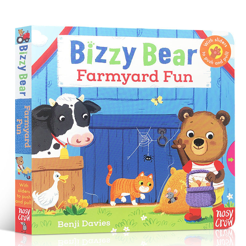 Baby Early Education Bizzy Bear Busy Bear Picture Book Sing Along with Me Push-Pull Book