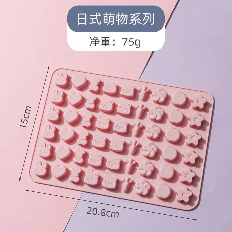Creative DIY Animal Fruit Silicone Mold Qq Sugar Homemade Jelly Food Grade High Temperature Resistant Gummy Mold