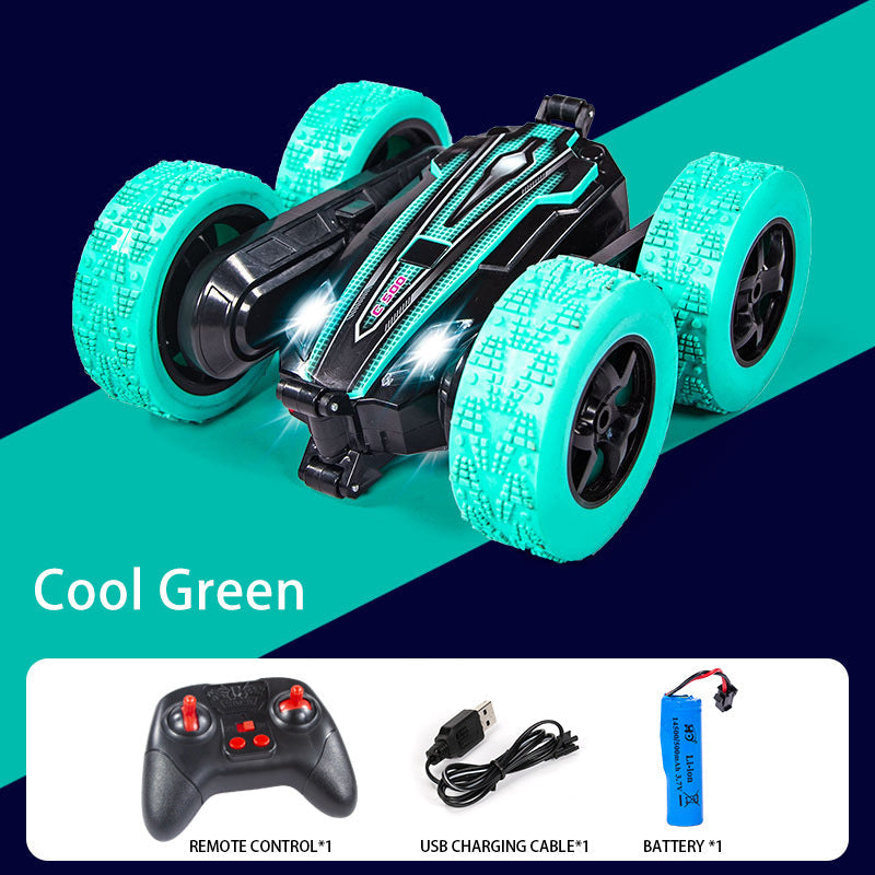 Cross-border gesture induction four-wheel drive off-road tipping bucket twisting car high-speed rotation music stunt remote control electric toy car