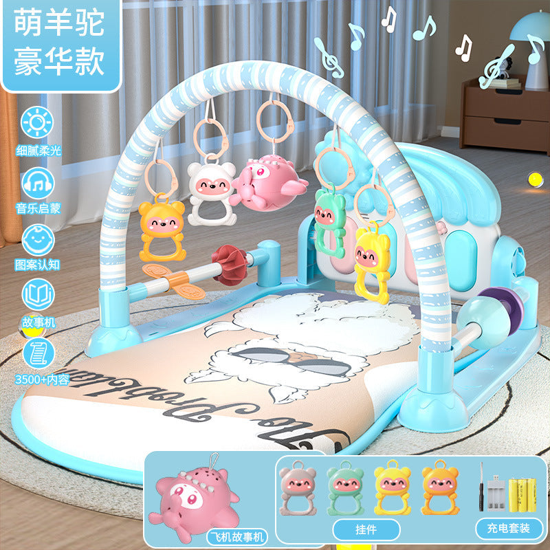 Baby Pedal Piano Toy Fitness Stand Early Education Educational Toy for Boys and Girls 0-3 Years Old Gift for Bouncing Babies