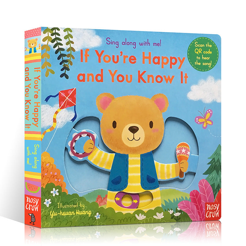 Baby Early Education Bizzy Bear Busy Bear Picture Book Sing Along with Me Push-Pull Book