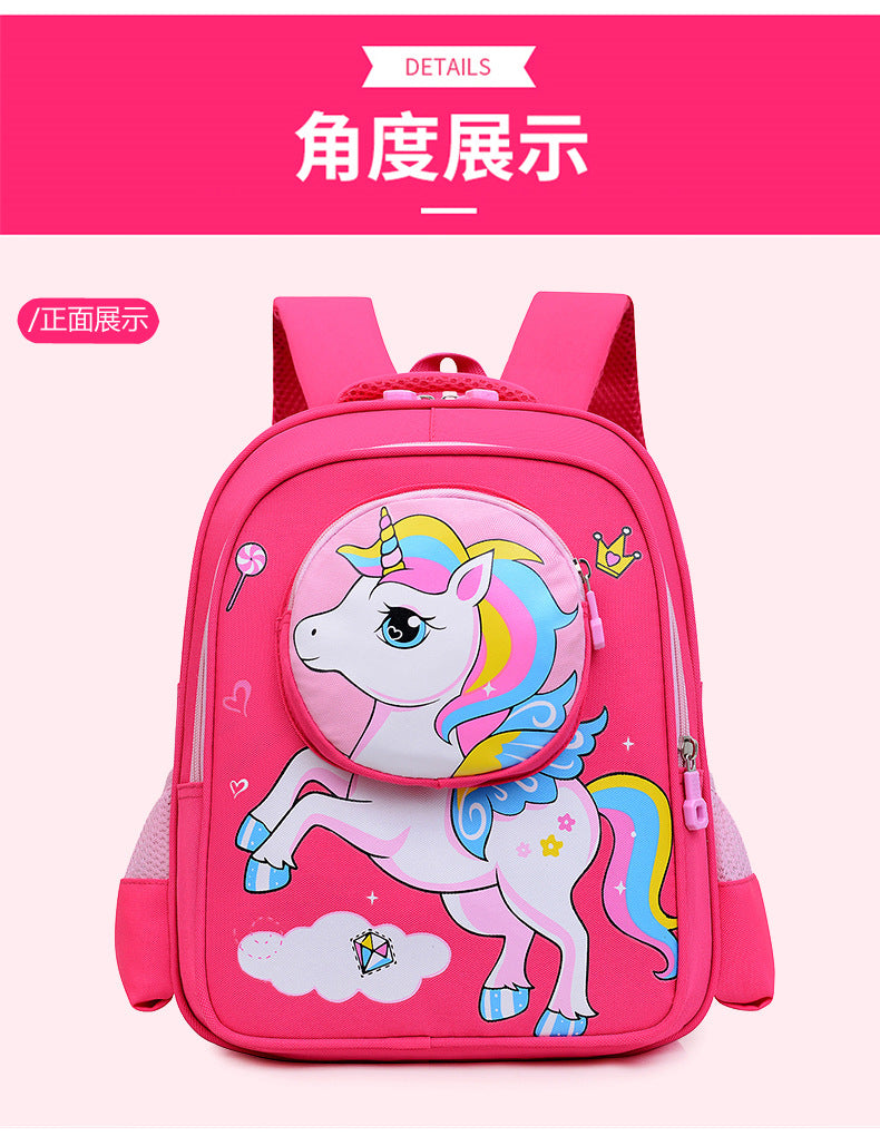 2024 New Sanrio Kuromi Cute Student School Bag Cartoon 3d Stereo Kindergarten Backpack Children's Travel Bag Gift - Baby's