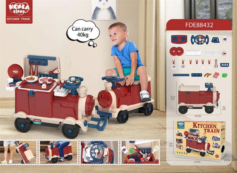 Koala Diary Bus Play House Toy Storage Transformation Rv Villa Doll House Boy Girl Toy Gift