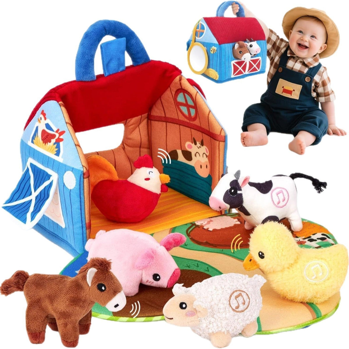 Cross-border Explosions Montessori Toy Baby Fishing Toy Game Velcro Fabric Mat Three-dimensional Early Education Enlightenment