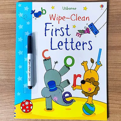 Erasable and reusable English learning workbook