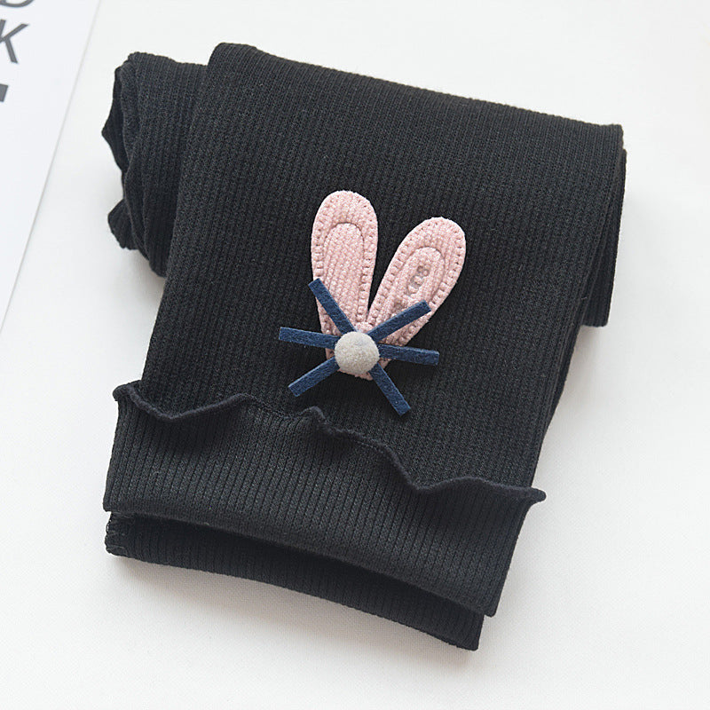 Children's Leggings 2026 Spring and Autumn New Korean Style Slim Fit Toddler Baby Nine-Point Pants Girls' Socks Wholesale