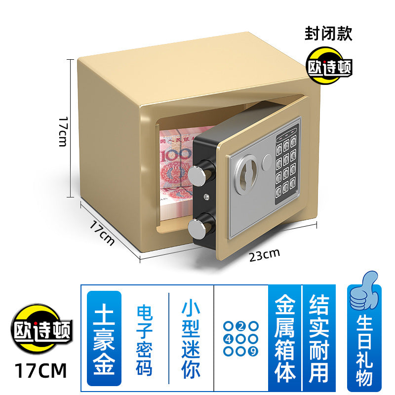Metal Piggy Bank Safe Home Safe Mini Small Kidsren's Password Anti-theft Piggy Bank Birthday Gift