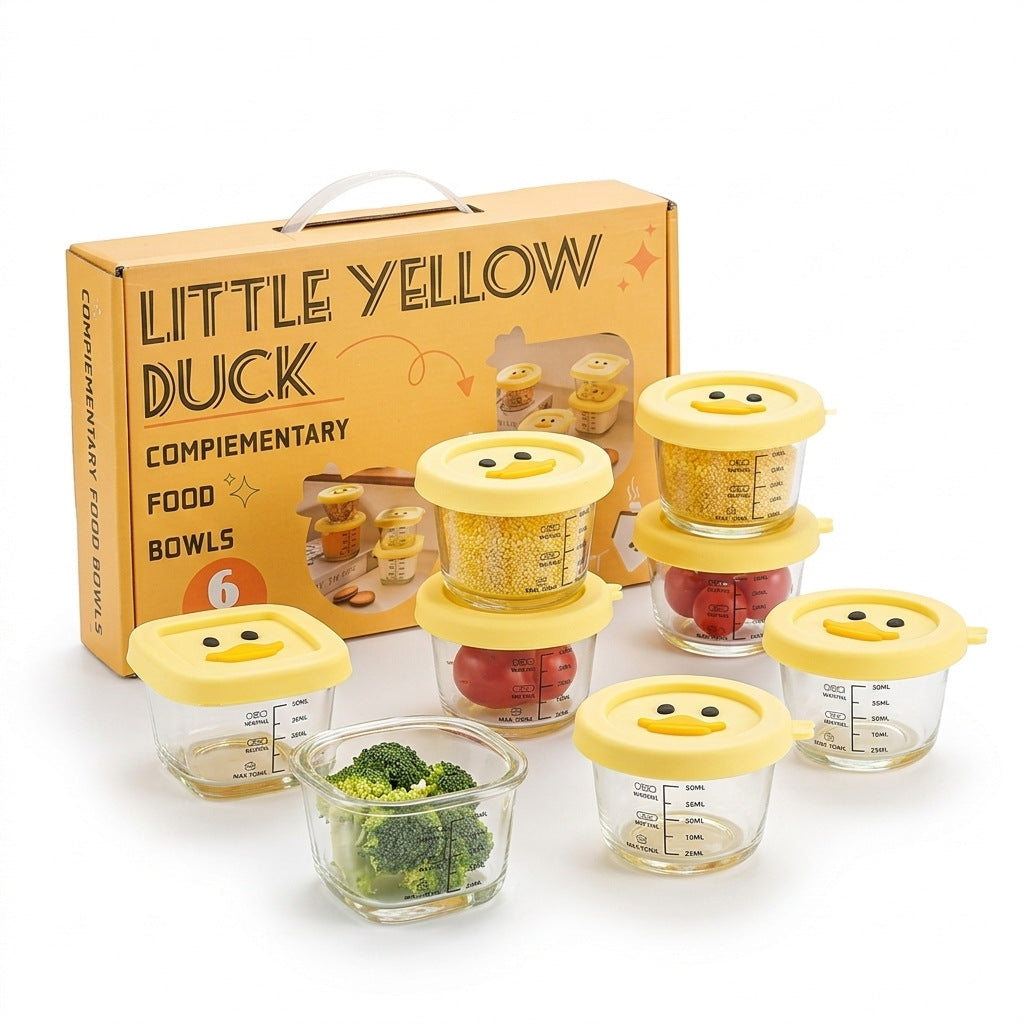 High quality (1.5kg)Tempered Glass Steamable Baby Food Bowl with Lid, Infant Bowl, Sealed Storage Container, Glass Preservation Box, Baby Food Container