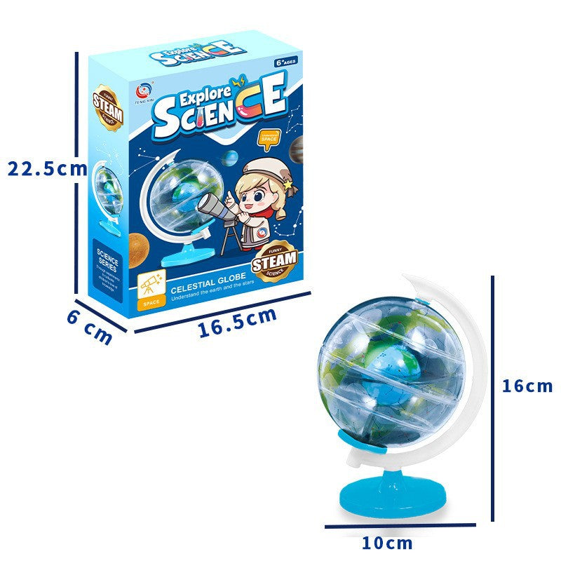 Solar System Eight Planets Model 3D Projection Electric Toy Children's Early Education Educational Learning Science diy Teaching Aid