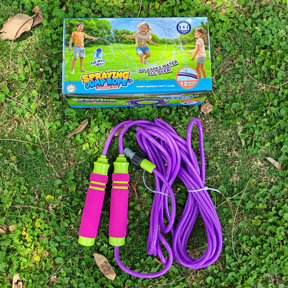 <Amazon New> Summer Outdoor Sprinkling Rope Skipping Toy 8 m Cross Border Garden Lawn Sprinkling Sports Toy