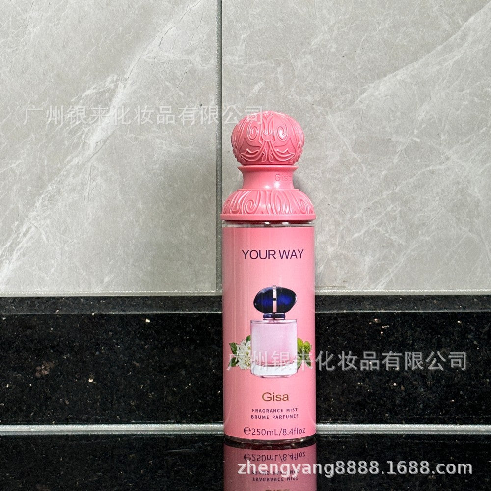 Cross-Border Middle East Dubai Perfume Women's Scandal Perfume Long-Lasting Fragrance 250ml Body Spray Factory Wholesale