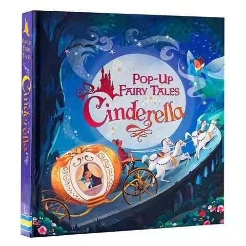 Pop-Up Book Kidsren's English Stereo Flip Book Toy Picture Book for Young Kidsren