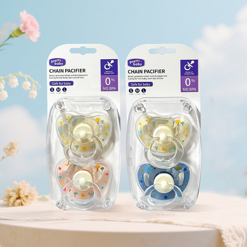 New Baby Pacifier, Super Soft, Imitating Breast Milk, Food-Grade Silicone Teether, Baby Teething Toy, Foreign Trade Wholesale