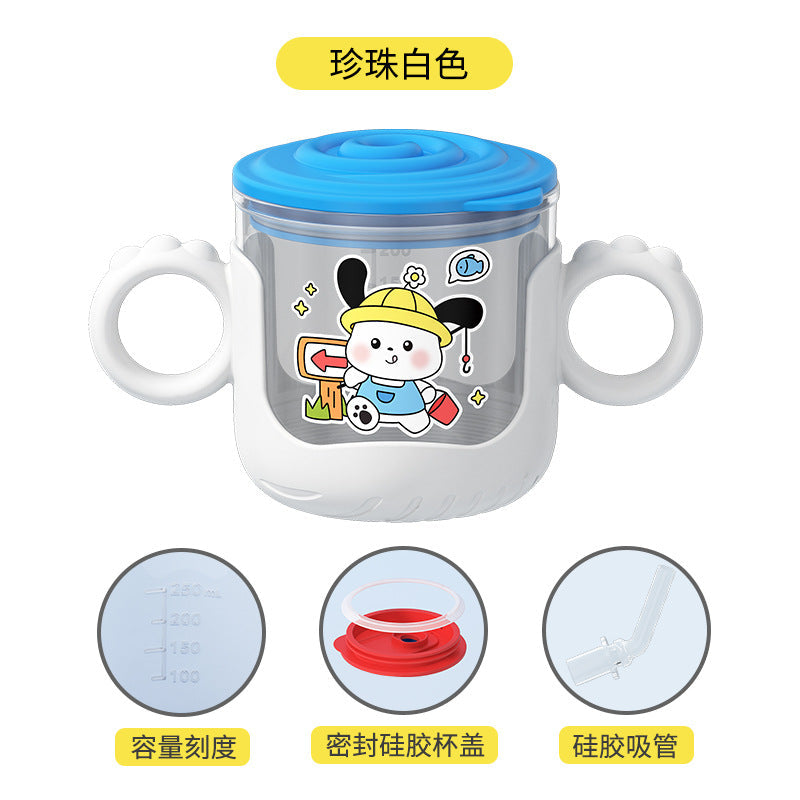 New drinking cup baby special with handle scale baby suction cup drinking cup drop-proof children's cup wholesale
