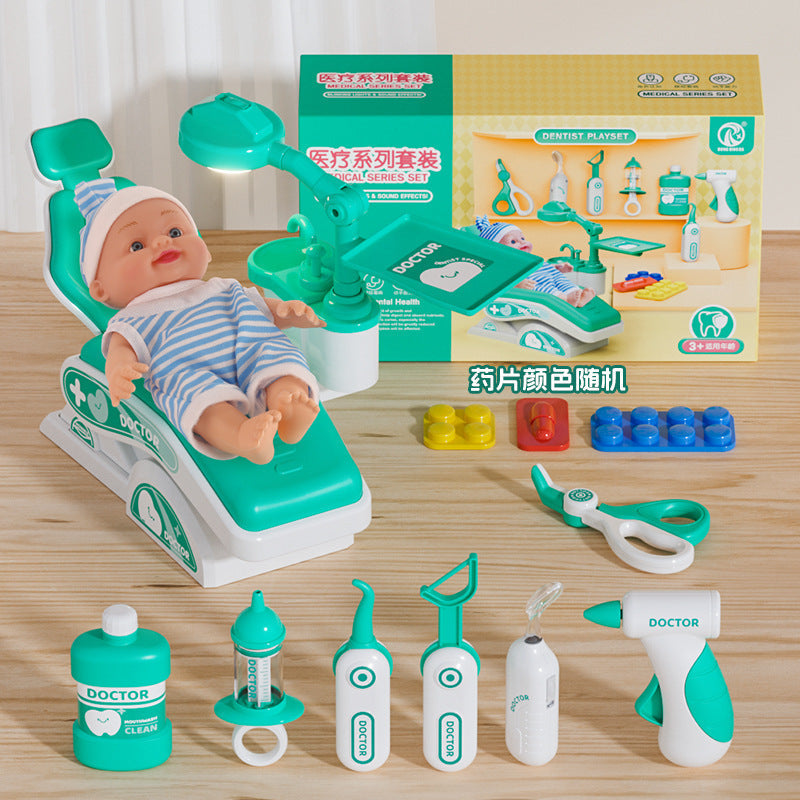 Children's Play Home Small Doctor Dentist Toy suit Girl Simulation Play Injection Doctor Male Factory Direct Supply