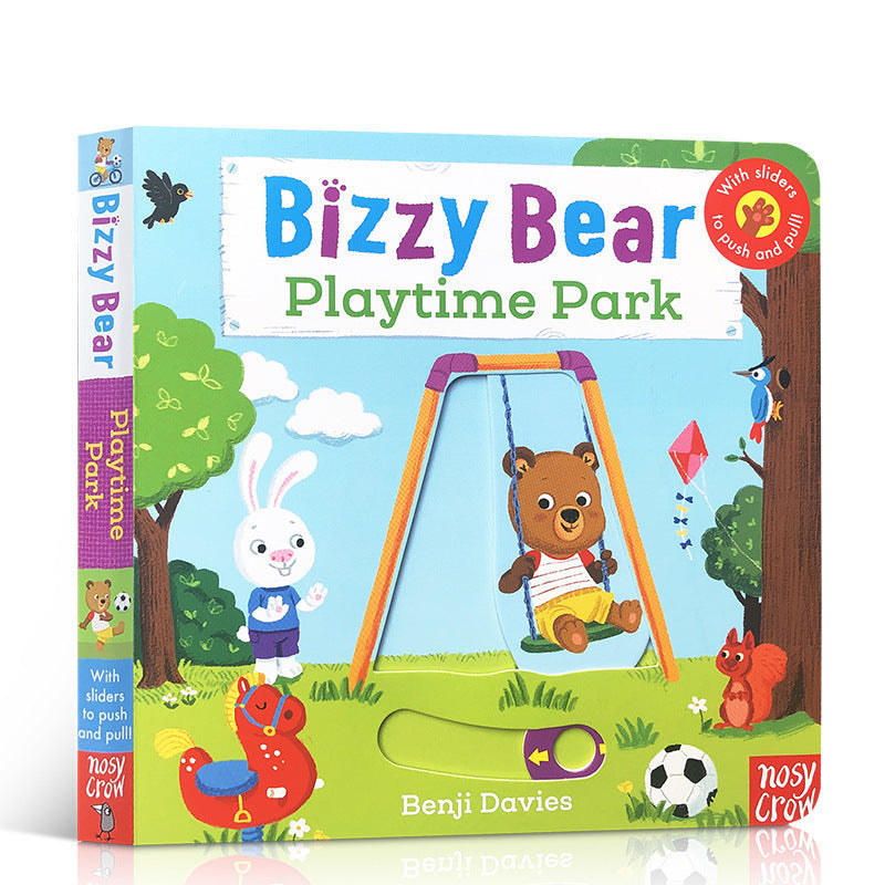 Baby Early Education Bizzy Bear Busy Bear Picture Book Sing Along with Me Push-Pull Book