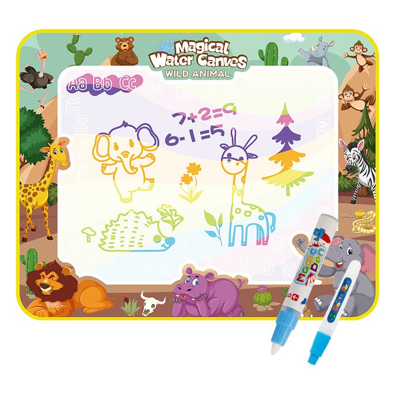 Amazon Cross-Border Children's Water Painting Canvas, Extra-Large Painting Mat, Magical Water Doodle Mat, Writing Toy, Children's Drawing Board