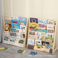 in stock Solid Wood Bookshelf Floor-Standing Children's Room Picture Book Storage Rack Kindergarten Reading Area Corner Book Picture Book Rack Bookcase