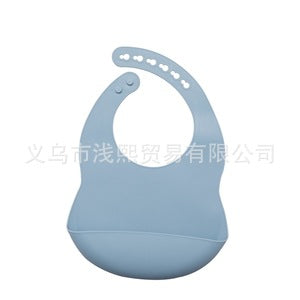 Nordic style waterproof silicone mouthpiece baby silicone bib baby feeding bag children bib mouthpiece wholesale