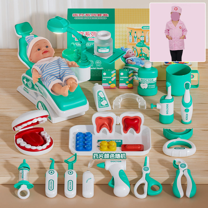 Children's Play Home Small Doctor Dentist Toy suit Girl Simulation Play Injection Doctor Male Factory Direct Supply