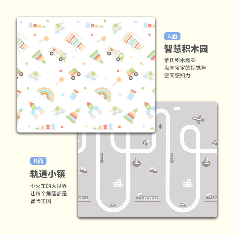 Baby Crawling Mat 1cm Thickened Ixpe Folding Mat Home Outdoor Early Education Center Floor Mat Export Baby Crawling Mat
