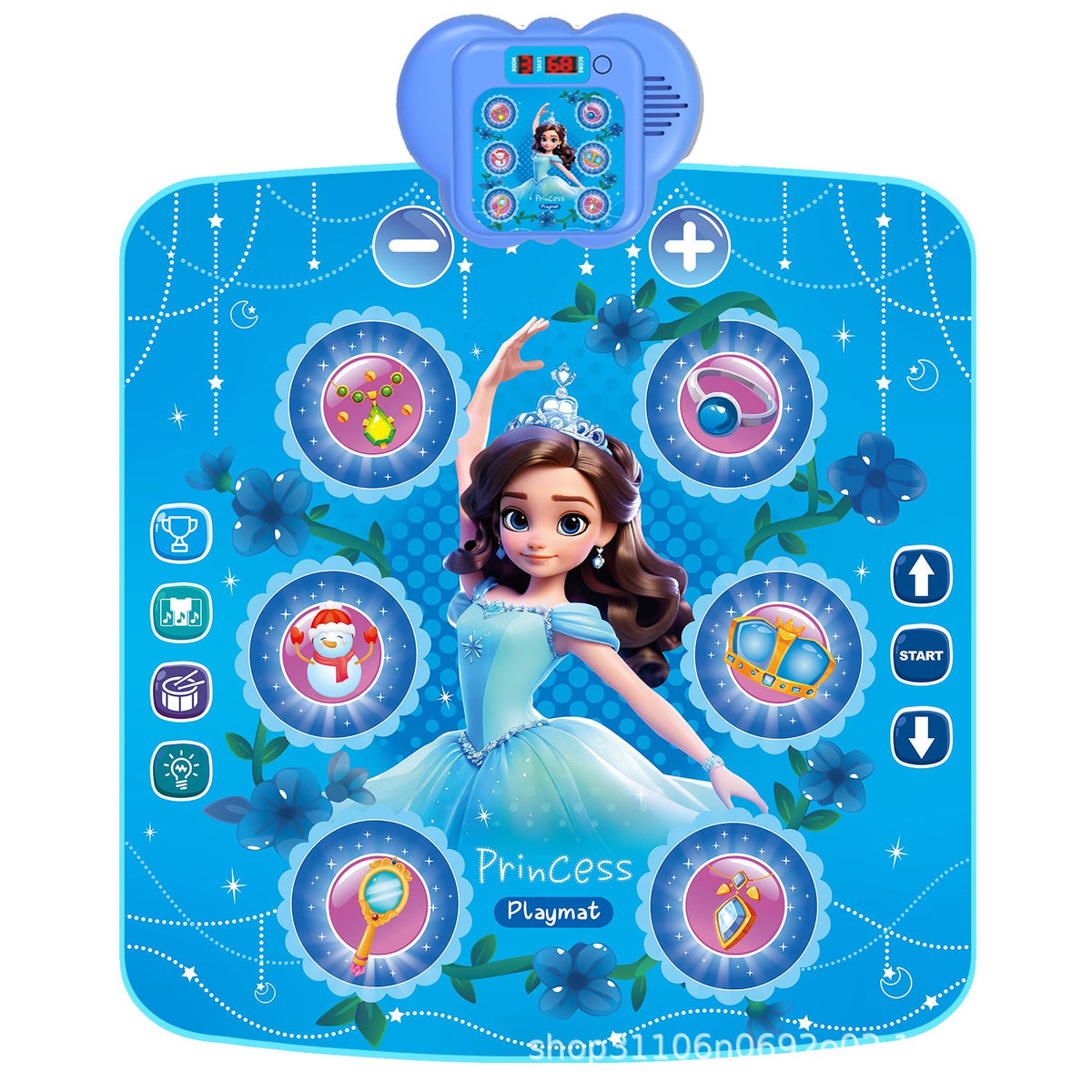 Cross-Border New Model Bluetooth Light-Up Children's Dance Mat, Home-Use Foot-Operated Music Mat, Baby Outdoor Exercise Early Education Toy