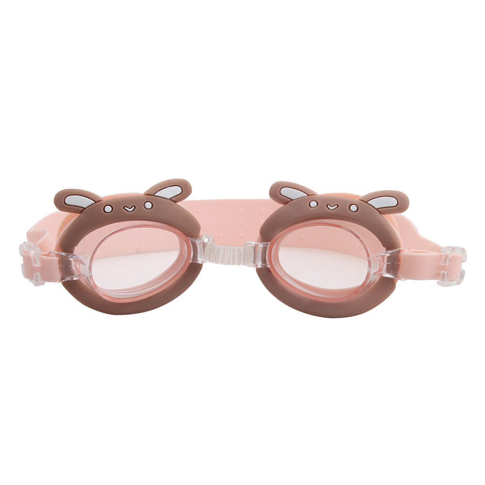 Factory direct selling hot children swimming goggles HD waterproof unicorn crab cartoon swimming goggles cute swimming glasses