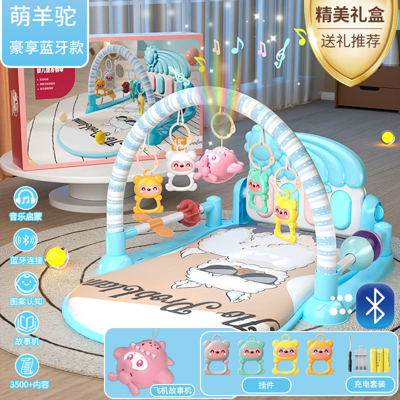Baby Pedal Piano Toy Fitness Stand Early Education Educational Toy for Boys and Girls 0-3 Years Old Gift for Bouncing Babies