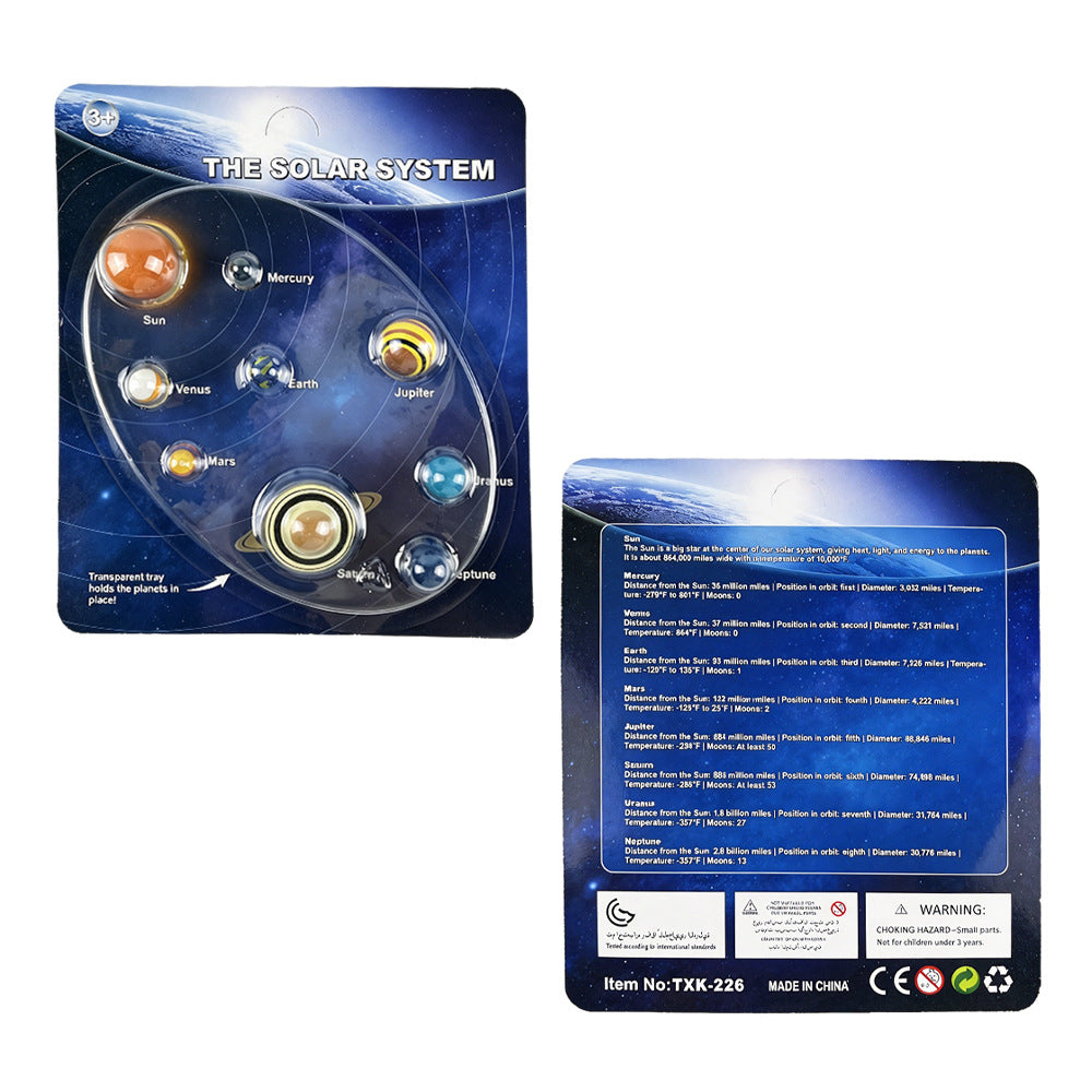 Solar System Eight Planets Model 3D Projection Electric Toy Children's Early Education Educational Learning Science diy Teaching Aid