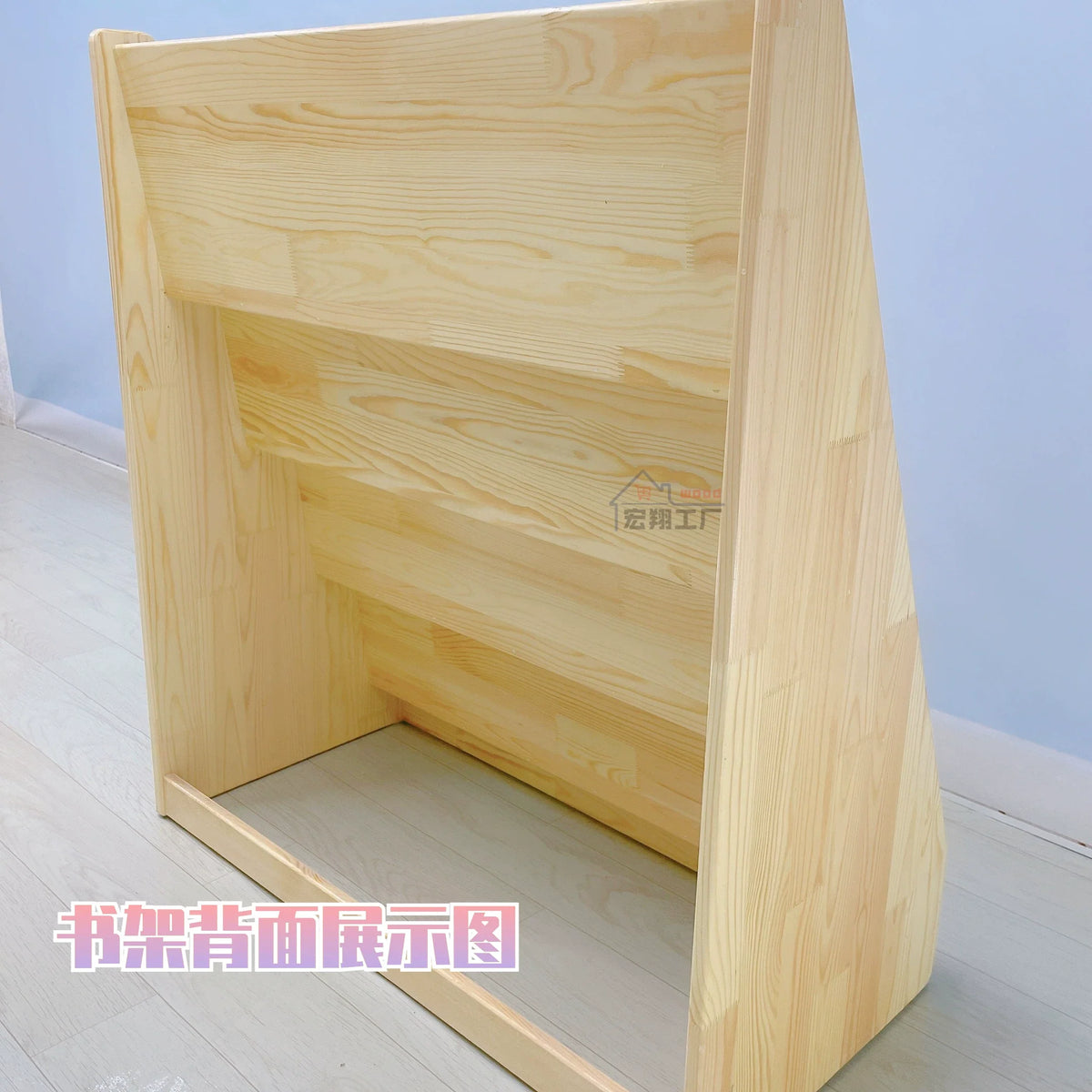 Solid wood bookshelves for kindergartens, children's bookshelves, display racks, and home-use floor-standing baby reading picture book shelves are available for customization.Solid wood bookshelves for kindergartens, children's bookshelves, display racks,