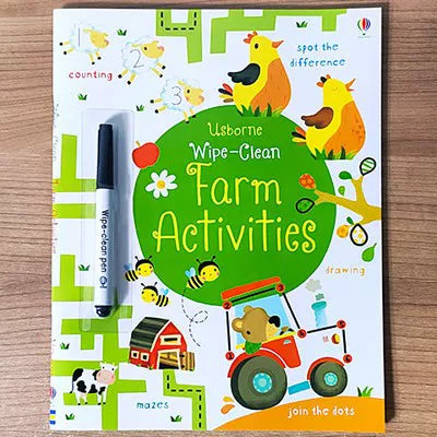 Erasable and reusable English learning workbook