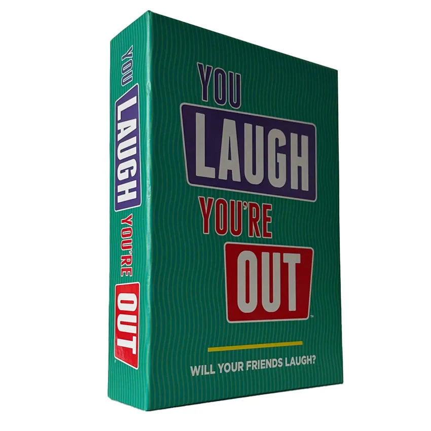 "You Laugh You're Out" (English family gathering, parent-child board game, card game)
