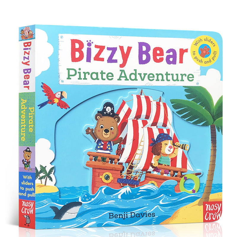 Baby Early Education Bizzy Bear Busy Bear Picture Book Sing Along with Me Push-Pull Book