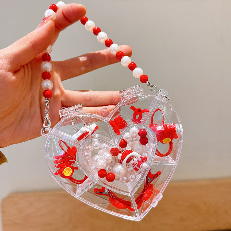 Children's jewelry baby cartoon cute fruit pendant bracelet suit birthday gift box in stock wholesale